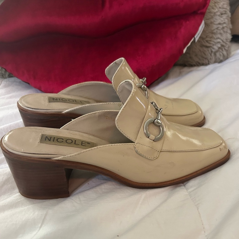NICOLE Cream Women's Loafers - Picture 2 of 9
